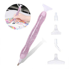 Cargar imagen en el visor de la galería, Bolígrafo Premium Diamond Painting Ergonómico Purpurina Rosa 5 Variantes