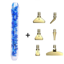 Cargar imagen en el visor de la galería, Bolígrafo Premium Ergonómico Diamond Painting Flores Azules 5 Variantes