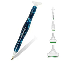 Cargar imagen en el visor de la galería, Bolígrafo Premium Diamond Painting Ergonómico Azul Oscuro 5 Variantes
