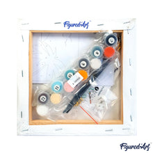 Cargar imagen en el visor de la galería, Mini Pintura por Números 20x20cm con bastidor - Adorable reno fantástico