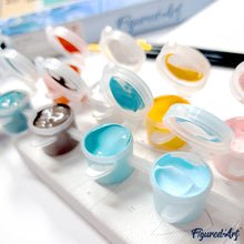 Cargar imagen en el visor de la galería, Mini Pintura por Números 20x20cm con bastidor - Navidad en Londres