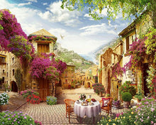 Cargar imagen en el visor de la galería, Pintar por números | Mesa puesta para el desayuno | Novedades Ciudades Paisajes Avanzado | FiguredArt