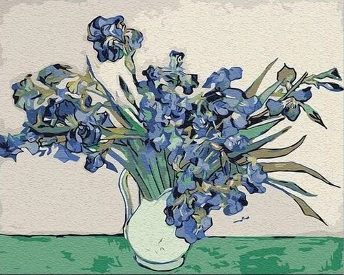 Pintar por números | Van Gogh - Iris No. 2 | Novedades Reproducción de obras de arte Flores Van Gogh Avanzado | FiguredArt