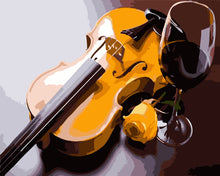 Cargar imagen en el visor de la galería, Violín y copa de vino