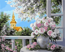 Cargar imagen en el visor de la galería, Balcón y jarrón de flores