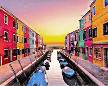 Cargar imagen en el visor de la galería, Pintar por números - Burano en Italia