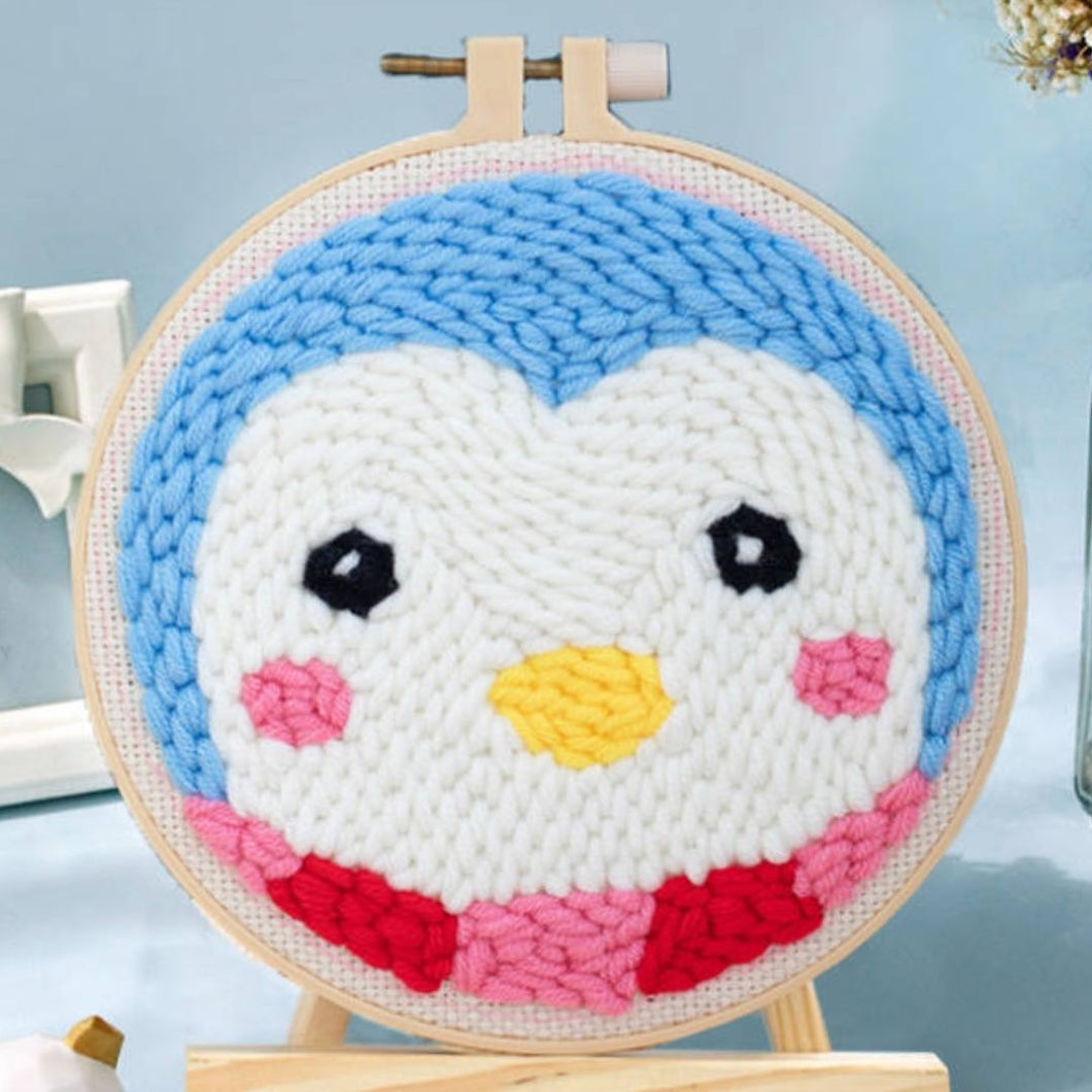 Punch Needle Pingüino