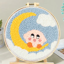 Cargar imagen en el visor de la galería, Punch Needle Pájaro en luna creciente