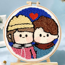 Cargar imagen en el visor de la galería, Punch Needle Pareja adorable