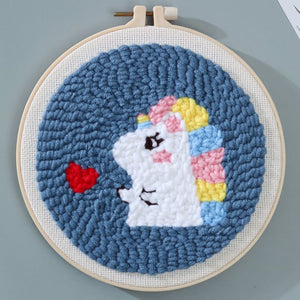 Punch Needle Precioso unicornio