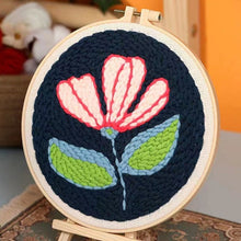 Cargar imagen en el visor de la galería, Punch Needle Flor que florece