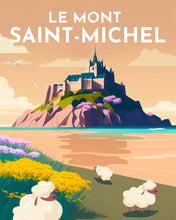 Cargar imagen en el visor de la galería, Diamond Painting - Póster de viaje Mont Saint-Michel