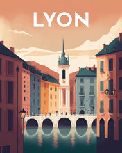 Cargar imagen en el visor de la galería, Diamond Painting - Póster de viaje Lyon