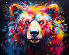 Cargar imagen en el visor de la galería, Diamond Painting - Oso Abstracto Colorido