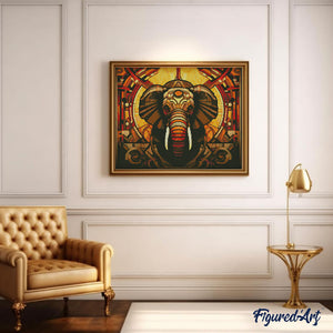 Diamond Painting - Elefante Art Deco