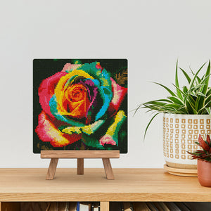 Mini Diamond Painting 25x25cm - Rosa Multicolor