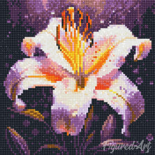 Cargar imagen en el visor de la galería, Mini Diamond Painting 25x25cm - Flor de Lirio