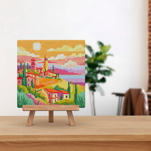 Mini Diamond Painting 25x25cm - Primavera Toscana