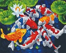 Cargar imagen en el visor de la galería, Diamond Painting - Carpas japonesas Koi