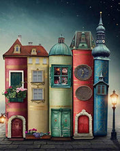 Cargar imagen en el visor de la galería, Diamond Painting - Libros y Ciudad