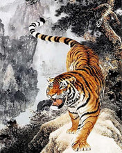 Cargar imagen en el visor de la galería, Diamond Painting - Tigre acercándose