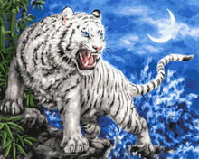 Cargar imagen en el visor de la galería, Diamond Painting - Tigre blanco amenazante
