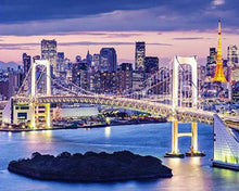 Cargar imagen en el visor de la galería, Diamond Painting - Gran ciudad y su puente