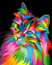 Cargar imagen en el visor de la galería, Diamond Painting - Pequeño gato arte pop