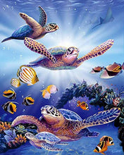 Cargar imagen en el visor de la galería, Diamond Painting - Tortugas y peces tropicales