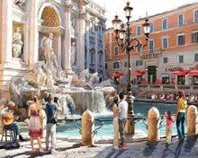 Cargar imagen en el visor de la galería, Diamond Painting - Frente a la fuente