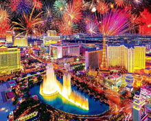 Cargar imagen en el visor de la galería, Diamond Painting - Fuegos artificiales en Las Vegas