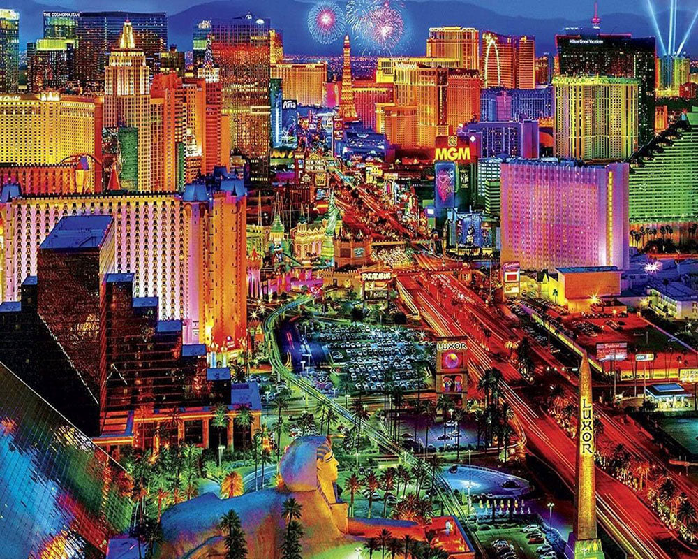 Diamond Painting - Vista de Las Vegas