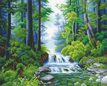 Cargar imagen en el visor de la galería, Diamond Painting - Río forestal