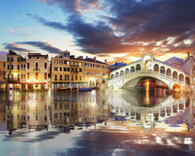 Cargar imagen en el visor de la galería, Diamond Painting - Reflejo de la ciudad en el río