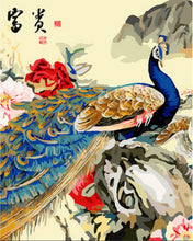 Cargar imagen en el visor de la galería, Diamond Painting - Dibujo de pavo real