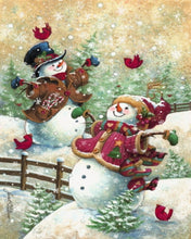 Cargar imagen en el visor de la galería, Diamond Painting - Muñecos de nieve alegres
