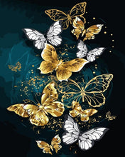 Cargar imagen en el visor de la galería, Diamond Painting - Mariposas doradas