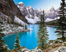 Cargar imagen en el visor de la galería, Diamond Painting - Lago y nieve en las montañas
