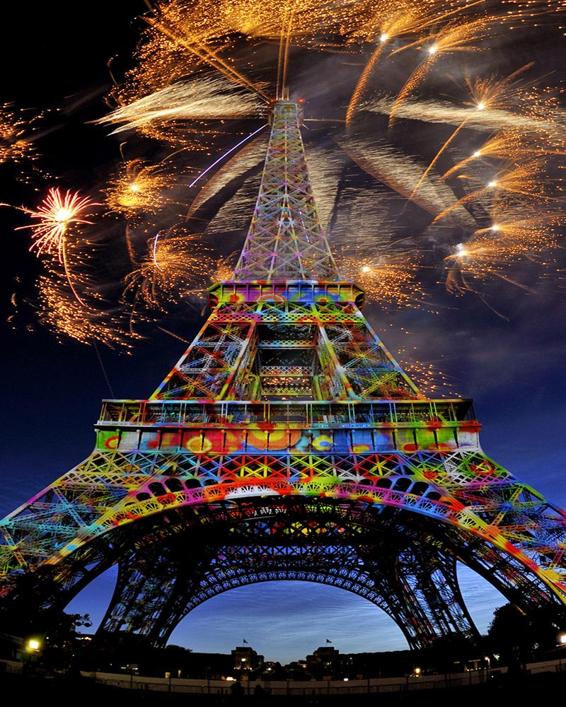 Diamond Painting - Fuegos Artificiales y Torre Eiffel