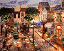 Cargar imagen en el visor de la galería, Diamond Painting - Restaurante en la plaza