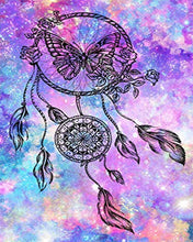 Cargar imagen en el visor de la galería, Diamond Painting - Atrapasueños con mariposa