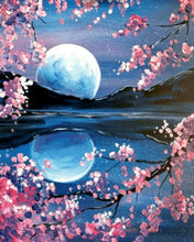 Cargar imagen en el visor de la galería, Diamond Painting - Luna grande y vista del lago