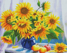 Cargar imagen en el visor de la galería, Diamond Painting - Jarrón de girasol en la mesa
