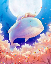 Cargar imagen en el visor de la galería, Diamond Painting - Niña y ballena