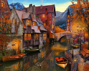 Pintar por números Canales acogedores Figured'Art Avanzado Novedades Ciudades Paisajes