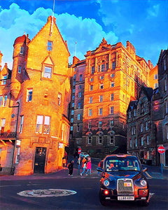 Punto de Cruz Diamante - Diamond Painting - Calle de Edimburgo