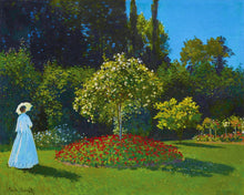 Cargar imagen en el visor de la galería, Pintar por números - Dama en blanco en el jardín - Monet