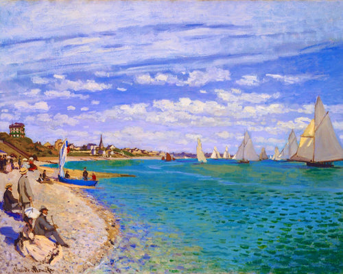 Diamond Painting - Regattas en Sainte -adresse - Monet