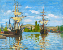 Cargar imagen en el visor de la galería, Diamond Painting - Barcos navegando en el Sena en Rouen - Monet