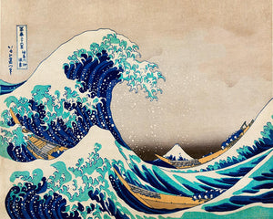 Pintar por numeros Figured'Art - La gran ola de Kanagawa de Katsushika Hokusai